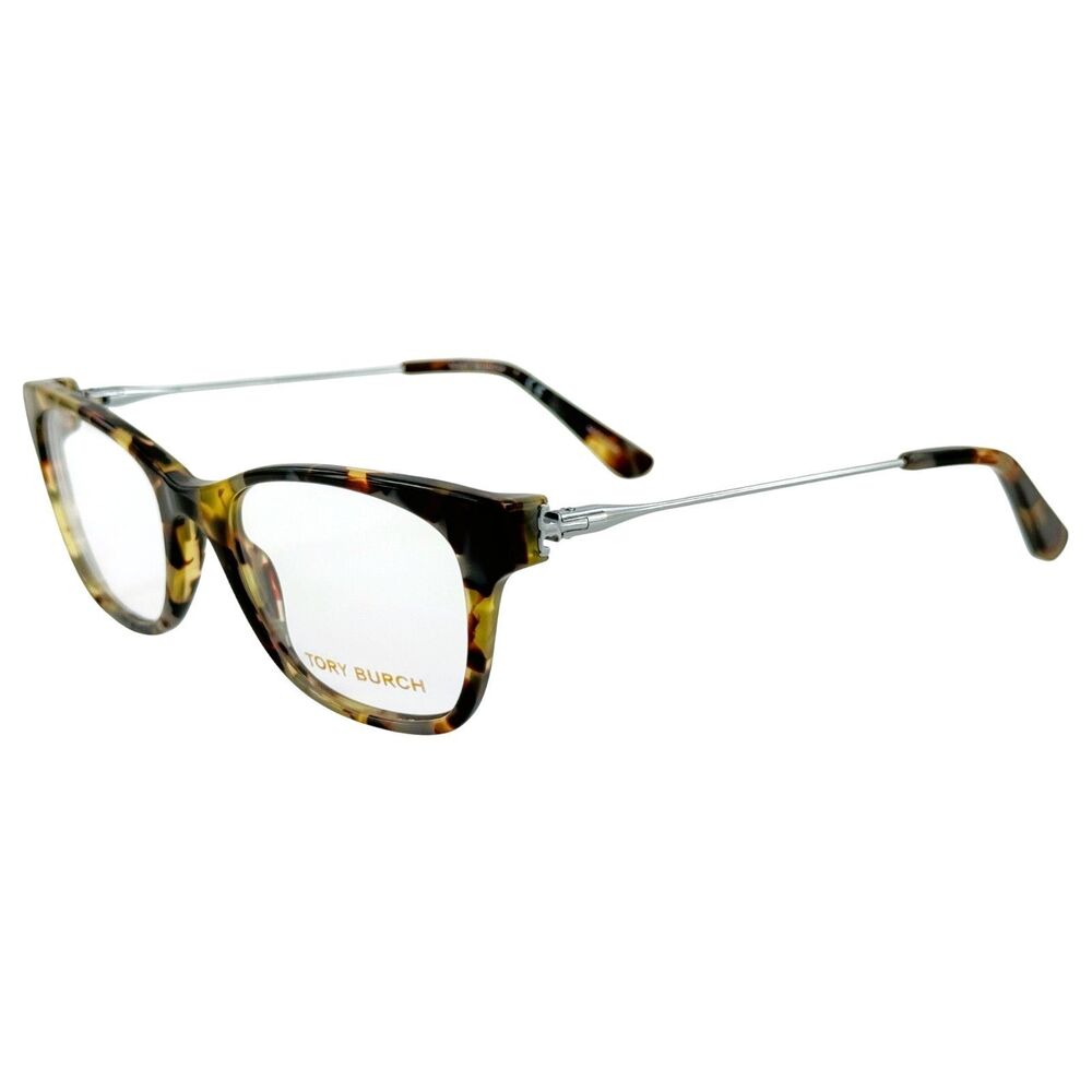 Tory Burch TY2063 Womens Plastic Eyeglass Frame 1559 Vintage Tortoise Blck 51-18